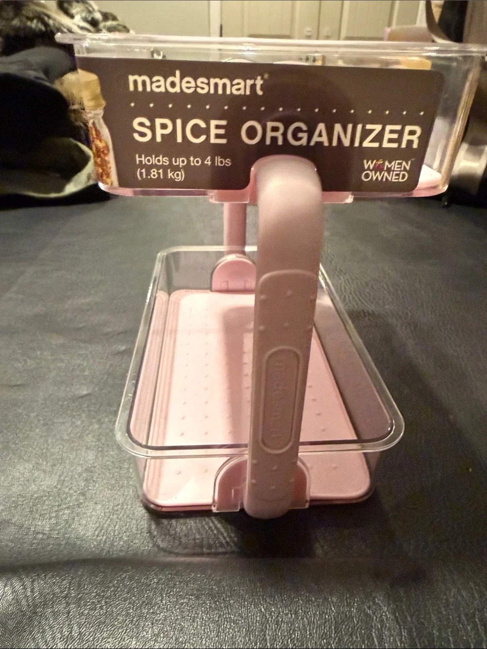 NWT homegoods Pink Two-Tier Kitchen Organizer Shelf